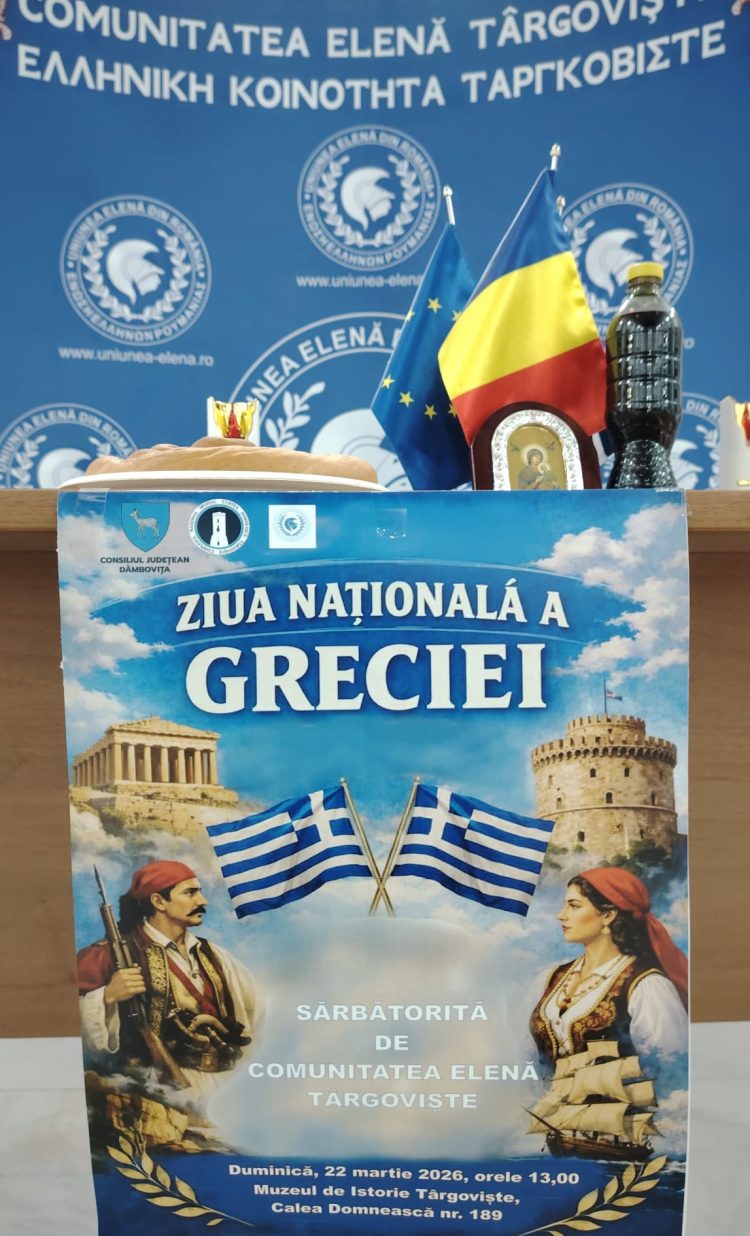 Eveniment de amploare la Târgoviște! Comunitatea elenă a celebrat 205 ani de la Revoluția Greacă din 1821 printr-o manifestare impresionantă