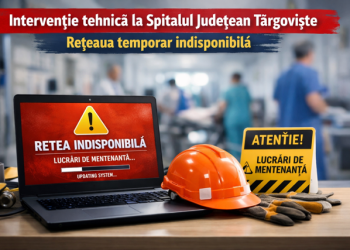 Rețeaua informatică a Spitalului Județean de Urgență Târgoviște va fi temporar indisponibilă – 21 martie 2026