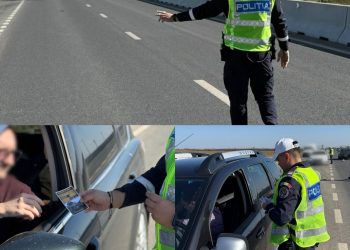 Razie de amploare pe DN7: 250 de șoferi sancționați și 72 de permise reținute în doar 4 ore!