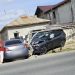 Incident rutier spectaculos la Ulmi: Un șofer de 60 de ani a dărâmat un stâlp și a rupt o conductă de gaze pe DN 71