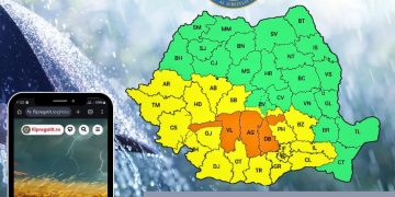 ALERTĂ METEO în Dâmbovița: Cod Portocaliu și Cod Galben de vijelii și averse torențiale începând de astăzi