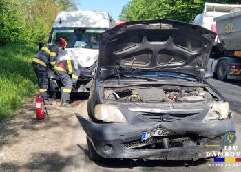 Accident cu trei mașini în zona Priseaca din Târgoviște: Un bărbat de 56 de ani a ajuns la spital