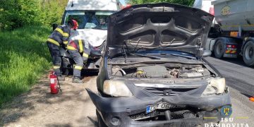 Accident cu trei mașini în zona Priseaca din Târgoviște: Un bărbat de 56 de ani a ajuns la spital