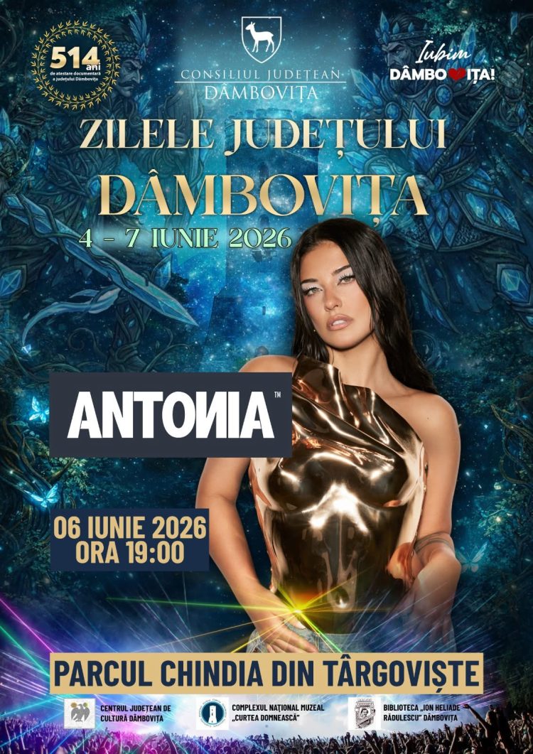 ANTONIA concert extraordinar la Târgoviște, de Zilele Județului Dâmbovița!