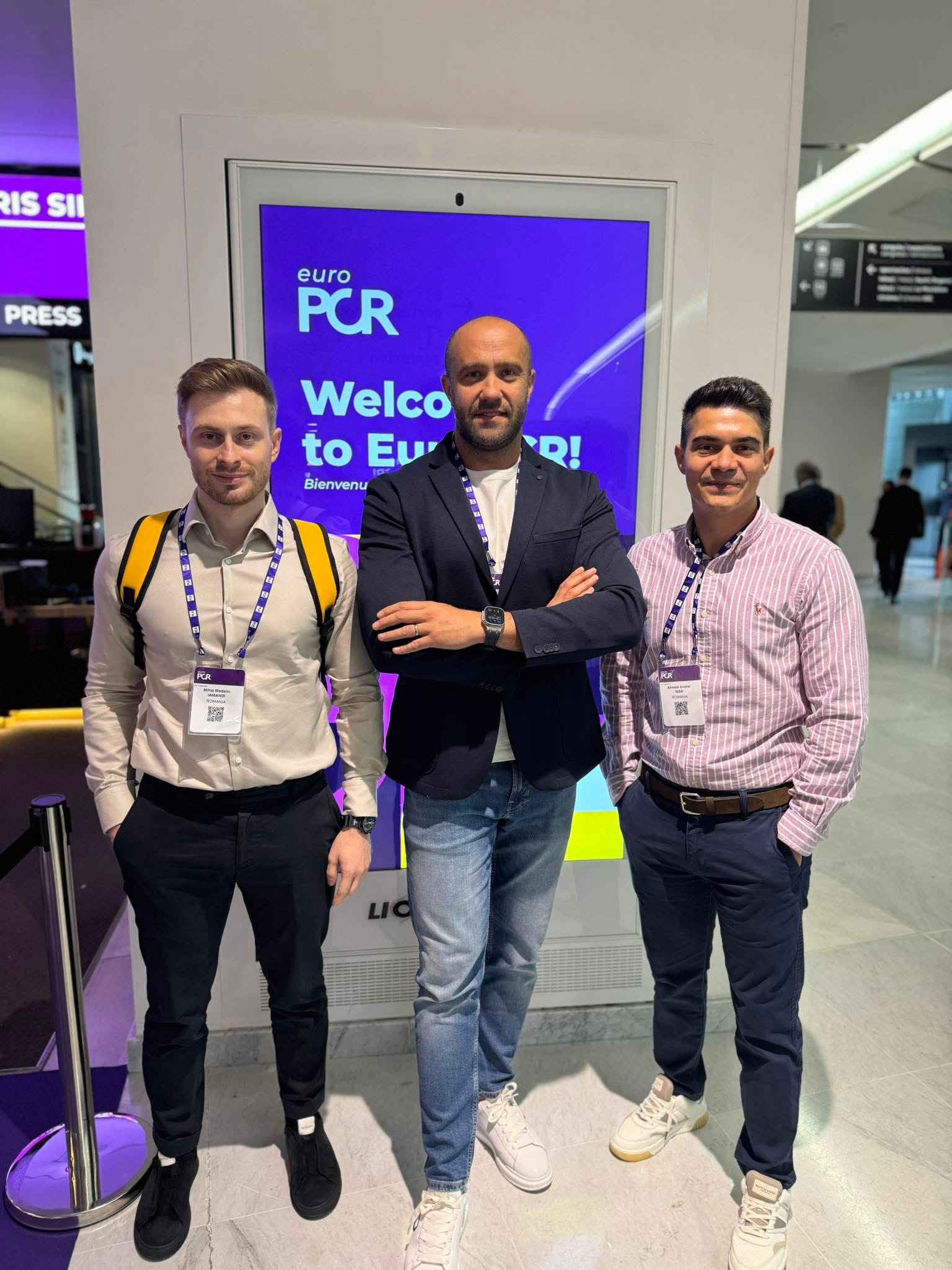 Medici de elită din comunitatea noastră, prezenți la EuroPCR 2026: Dr. Țoni Ovidiu, Dr. Iamandi Mihai și Dr. Andrei Issa aduc inovația medicală acasă