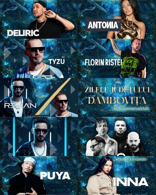 Patru zile de poveste: Concerte mari, spectacole medievale și competiții spectaculoase la Zilele Județului Dâmbovița! Programul complet al super-evenimentelor