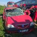Accident feroviar grav în Găești. Autoturism spulberat de tren, o persoană extrasă inconștientă dintre fiare