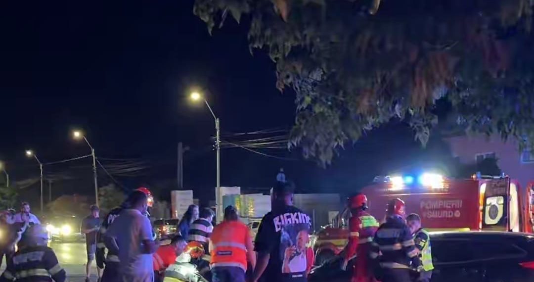 Accident grav pe Șoseaua Găești din Târgoviște: cinci persoane, dintre care trei copii, au ajuns la spital