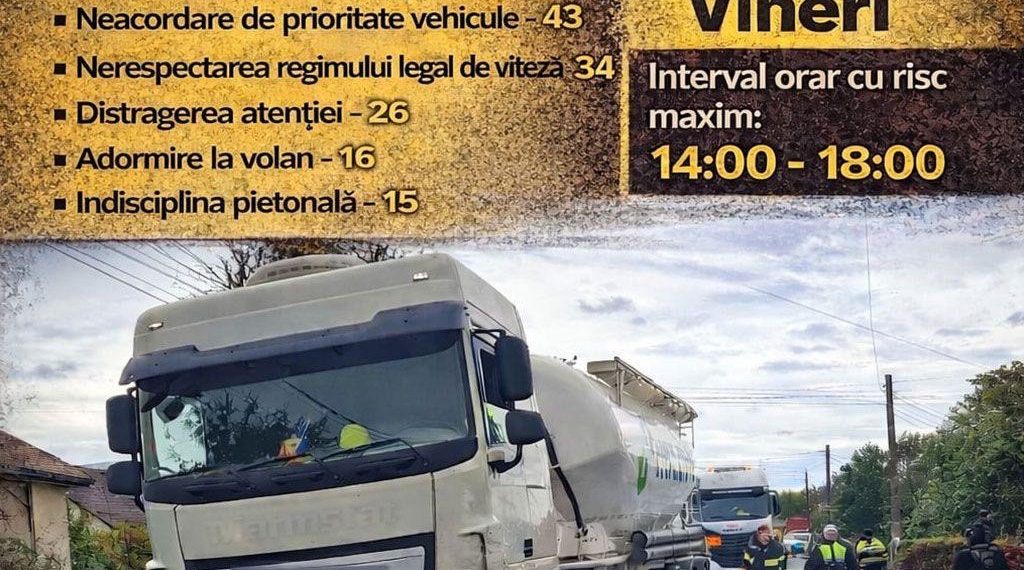 Poliția Rutieră, acțiune amplă pe DN7: controale intensificate între orele 14:00 și 18:00
