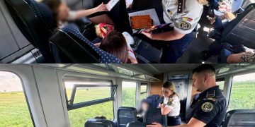 ACȚIUNE PREVENTIVĂ A POLIȚIȘTILOR DESFĂȘURATĂ ÎN TREN