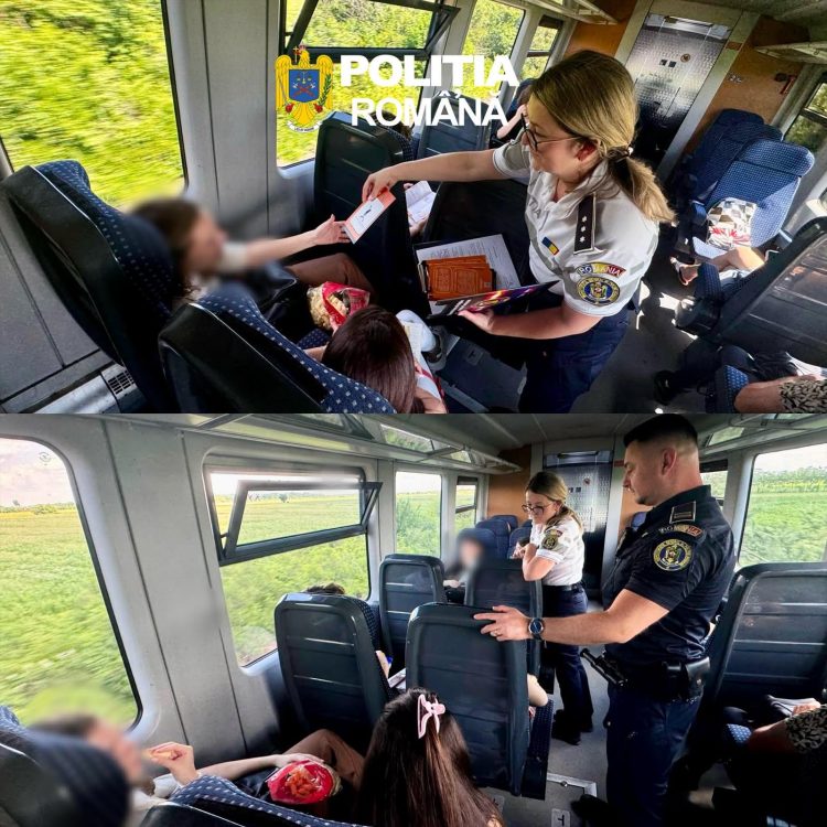 ACȚIUNE PREVENTIVĂ A POLIȚIȘTILOR DESFĂȘURATĂ ÎN TREN