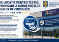Începând cu 1 iulie 2026, testul de verificare a cunoașterii regulilor de circulație se susține într-o nouă locație