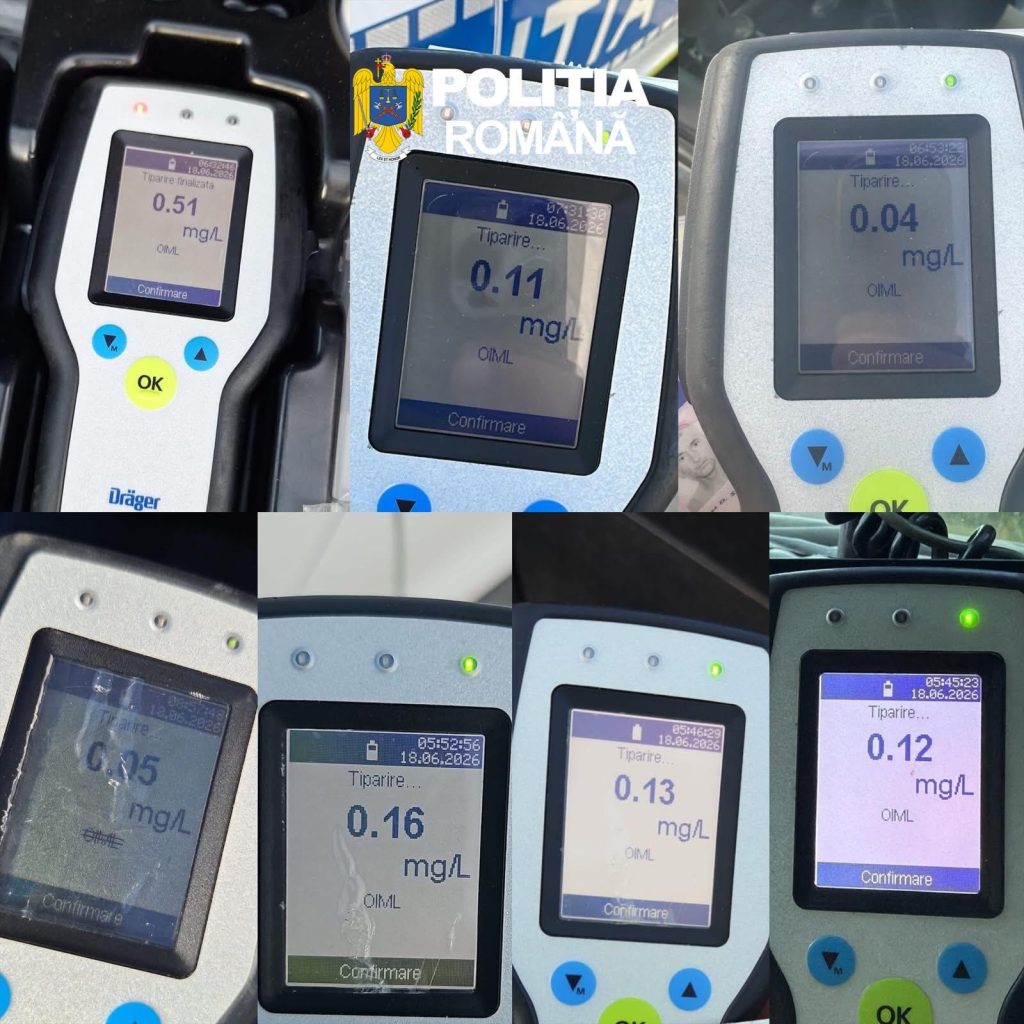 Acțiune amplă a polițiștilor rutieri în Dâmbovița: 270 de sancțiuni, 39 de permise reținute și zeci de șoferi testați pentru alcool și droguri
