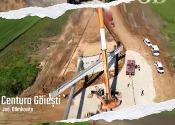 Un nou pas important pentru infrastructura din Dâmbovița: Se montează primele grinzi la Centura orașului Găești