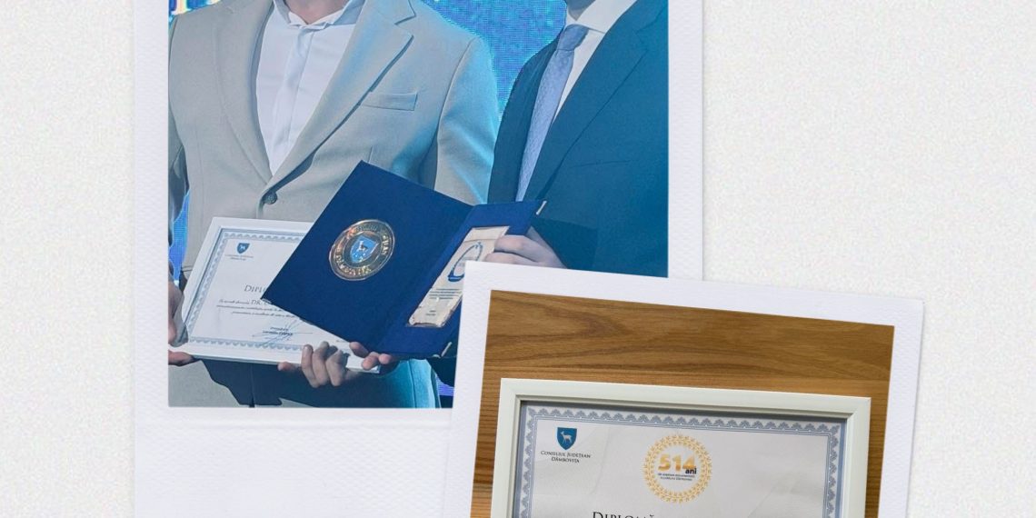 Dr. Ovidiu Țoni, premiat la Gala de Excelență a Județului Dâmbovița