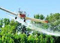 TÂRGOVIȘTE: ACȚIUNE DE COMBATERE A INSECTELOR PRIN PULVERIZARE AERIANĂ