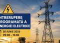 Primarul comunei Butimanu îi informează pe cetățeni: Întrerupere programată a alimentării cu energie electrică
