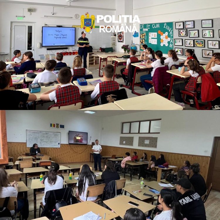 Poliția în școli: Stop violenței și bullyingului, siguranță pentru elevi