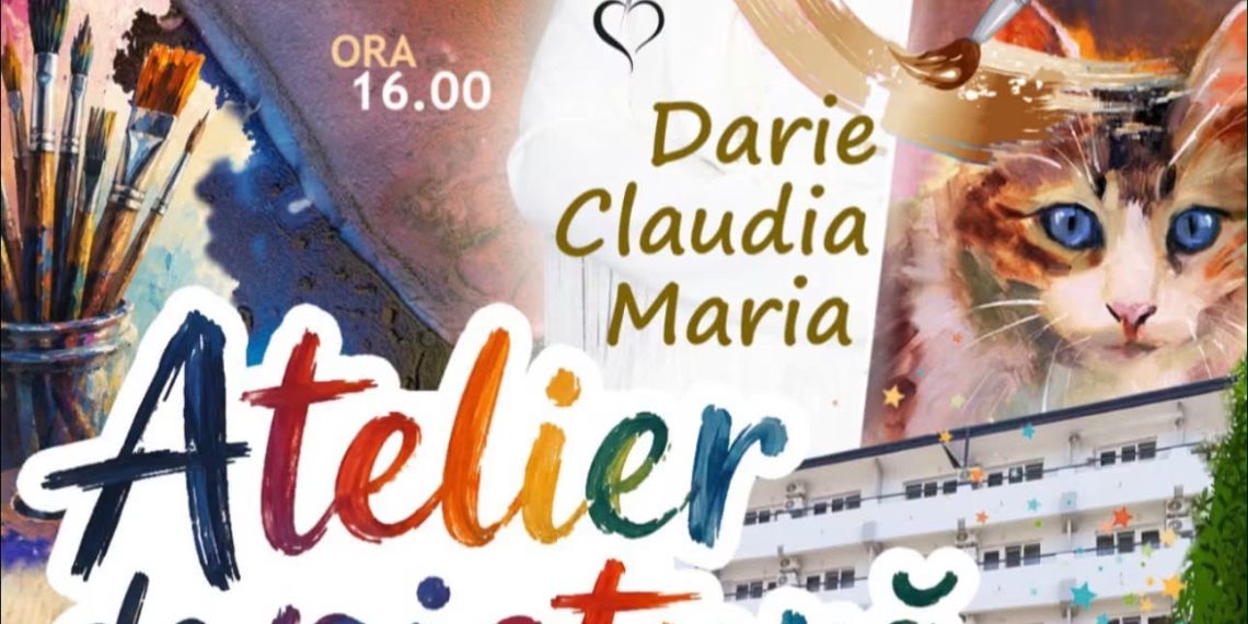 Atelier de pictură pentru copii pe terasa Hotelului Ceres din Pucioasa – o după-amiază plină de culoare și voie bună