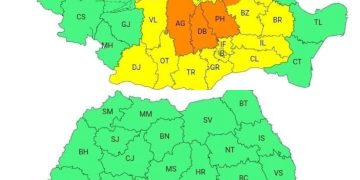 Dâmbovița, sub dublă alertă meteo! ANM anunță vijelii și ploi torențiale de până la 70 l/mp