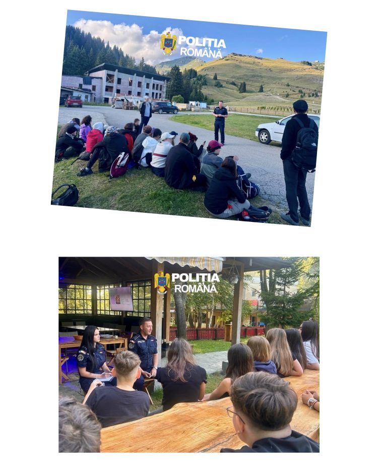 Polițiștii dâmbovițeni au promovat siguranța și prevenirea în taberele de la Padina și Voinești