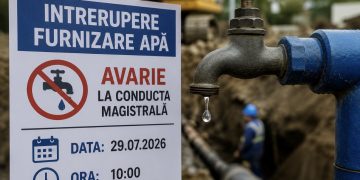 Avarie majoră la conducta magistrală: apa, oprită în nordul Târgoviștei și în șase comune