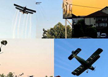Titu: Primul tratament aviochimic din această vară a fost efectuat pe întreg teritoriul orașului
