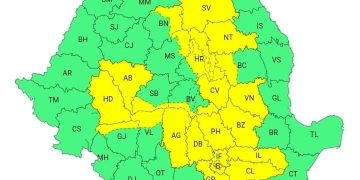 Alertă meteo: Cod Galben de instabilitate atmosferică în Dâmbovița până la ora 21:00