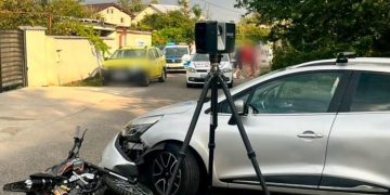 ACCIDENT RUTIER PRODUS ASEARĂ ÎN VALEA VOIEVOZILOR: UN MOTOCROS NEÎNMATRICULAT, CONDUCĂTOR FĂRĂ PERMIS CORESPUNZĂTOR ȘI DOI RĂNIȚI