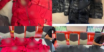 Percheziții domiciliare în Valea Lungă: peste 120 de articole vestimentare susceptibile a fi contrafăcute, ridicate de polițiști