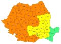 Cod galben de caniculă în Dâmbovița: temperaturi de până la 37°C