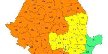 Cod galben de caniculă în Dâmbovița: temperaturi de până la 37°C