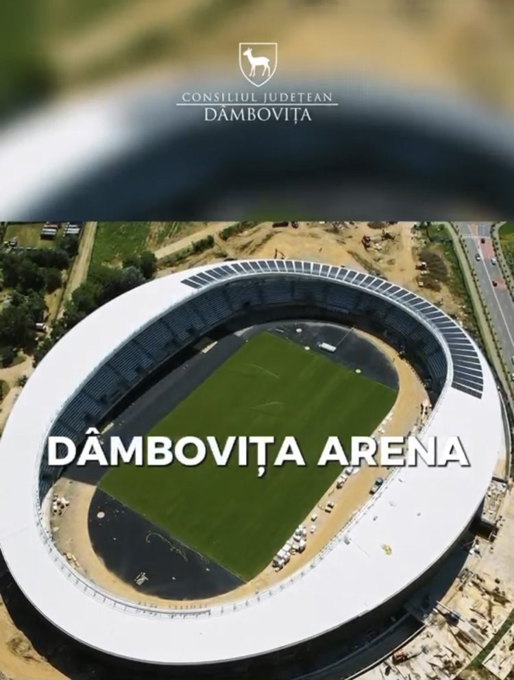 Dâmbovița Arena, aproape de finalizare. Corneliu Ștefan: „Va fi locul unde se vor forma generațiile de sportivi ai județului”