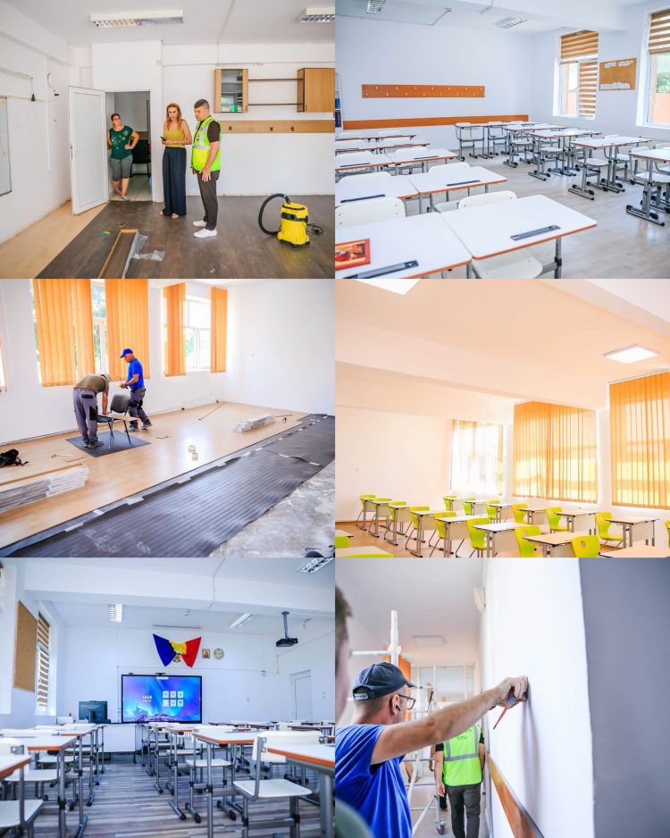 Investiții în educație la Titu. Clase complet renovate și mobilier nou pentru elevi, înainte de începerea noului an școlar