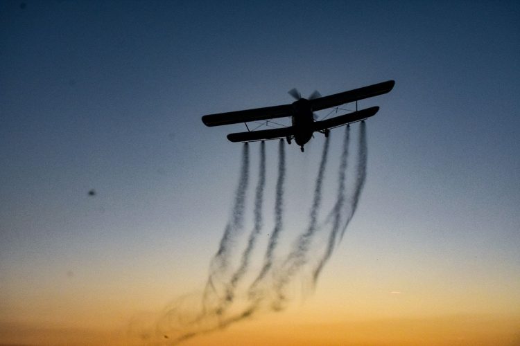 A DOUA ACȚIUNE DE COMBATERE A INSECTELOR PRIN PULVERIZARE AERIANĂ