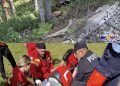 Accident cu motocicleta la Moroeni! O tânără a fost transportată la spital cu elicopterul SMURD