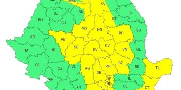 COD GALBEN | Furtuni și averse torențiale în Dâmbovița