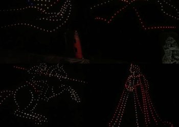 Zilele Cetății 2026: spectacol impresionant de drone pe cerul Târgoviștei