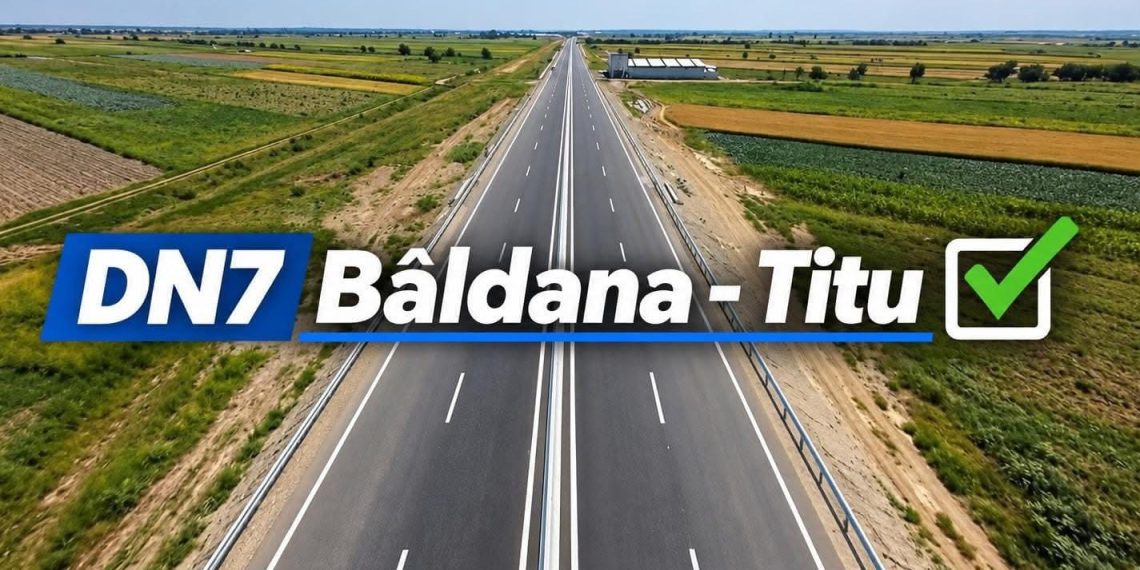 Recepția lucrărilor la DN 7 Bâldana–Titu. Proiectul început după ani de așteptare a fost finalizat