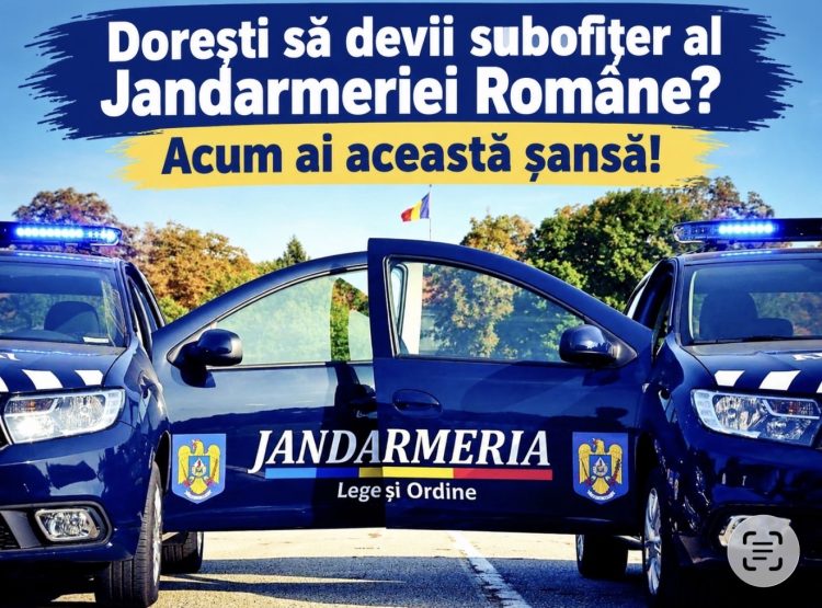 Jandarmeria Română face recrutări: 850 de locuri disponibile pentru viitorii subofițeri