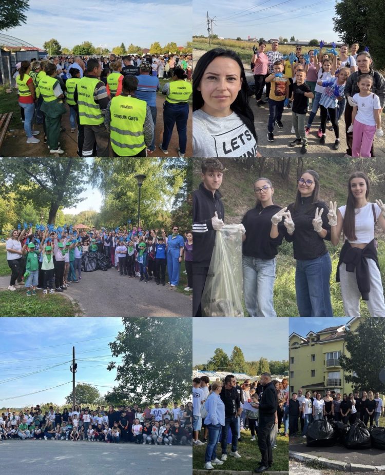 Peste 800 de găeșteni au ieșit la curățenie: „O singură echipă pentru Găești”