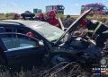 Accident pe A1, la kilometrul 72: un bărbat a fost transportat la spital