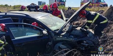 Accident pe A1, la kilometrul 72: un bărbat a fost transportat la spital
