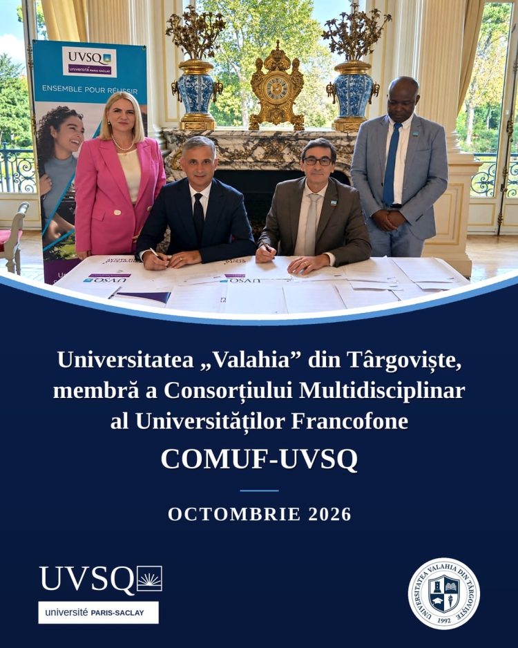 Universitatea „Valahia” din Târgoviște, partener fondator al consorțiului francofon COMUF-UVSQ