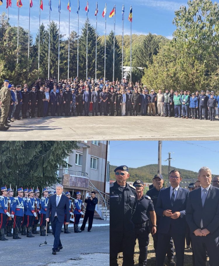(FOTO) Cătălin Predoiu, ministrul Afacerilor Interne, prezent la Ochiuri, unde peste 500 de militari din 19 state participă la „Carpathian Blue Shield 2026”