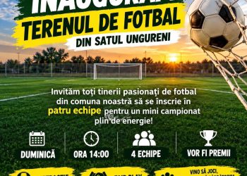 Butimanu dă startul fotbalului! Se inaugurează noul teren din Ungureni