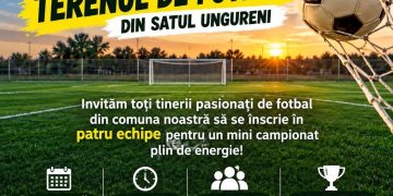 Butimanu dă startul fotbalului! Se inaugurează noul teren din Ungureni
