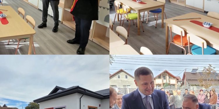 (Foto) Grădinița din Vulcana-Pandele, redeschisă după lucrări de reabilitare și modernizare. Investiții de peste 2,6 milioane de lei pentru educația copiilor