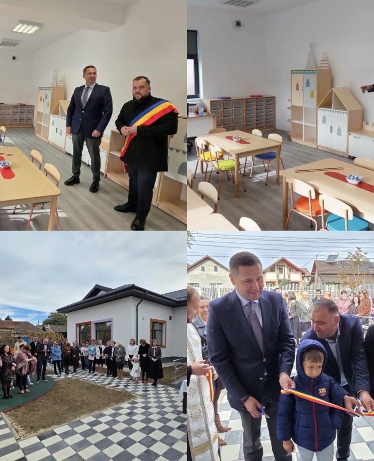 (Foto) Grădinița din Vulcana-Pandele, redeschisă după lucrări de reabilitare și modernizare. Investiții de peste 2,6 milioane de lei pentru educația copiilor