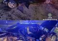 Accident grav în Braniștea! Trei tineri, între care doi minori, au ajuns la spital după ce o mașină a intrat într-un stâlp